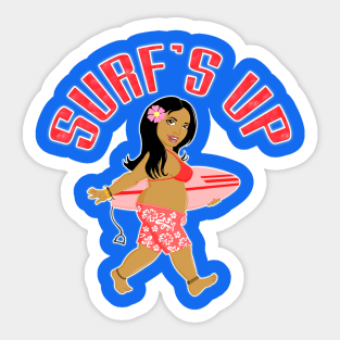 Surf's up! Sticker